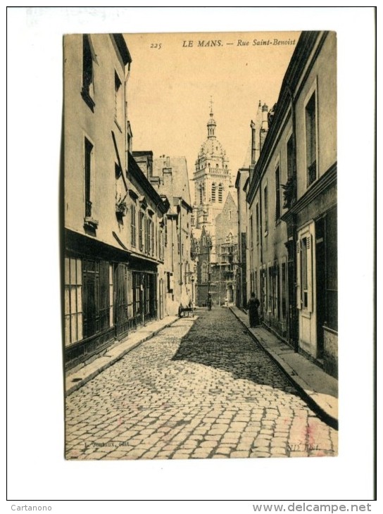 Cp - LE MANS (72) - Rue Saint Benoist - Le Mans