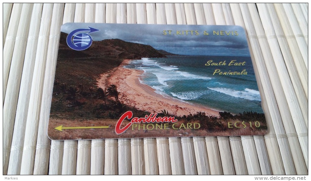 St.Kitts En Nevis 3CSK (Mint,Neuve) Catalogue 80 Euro Very Rare - Saint Kitts & Nevis