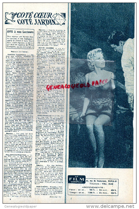 CINEMA- LE FILM COMPLET- ARRET D' AUTOBUS- MARILYN MONROE-N°613- 1957-GABY ANDREU-DON MURRAY-O'CONNELL-RARE - Cinema