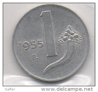 ITALIA REPUBBLICA - 1 Lira 1955 BB/SPL - 1 Lira