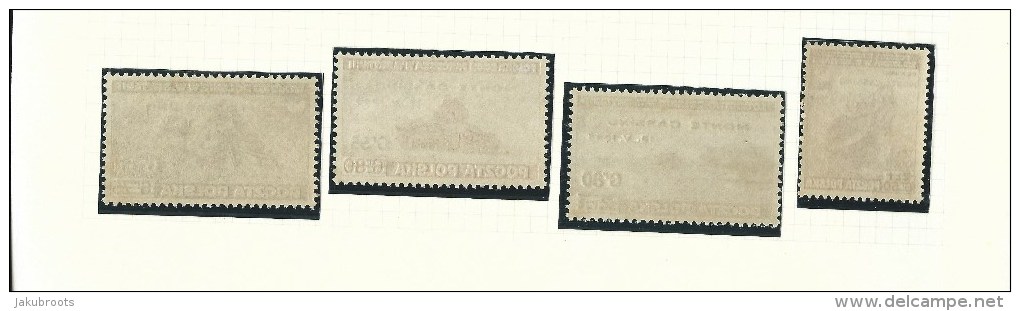 1944.  MINT   STAMPS WITH GUM , CAPTURE OF MONTE  CASSINO  OVERPRINT. - Non Classés