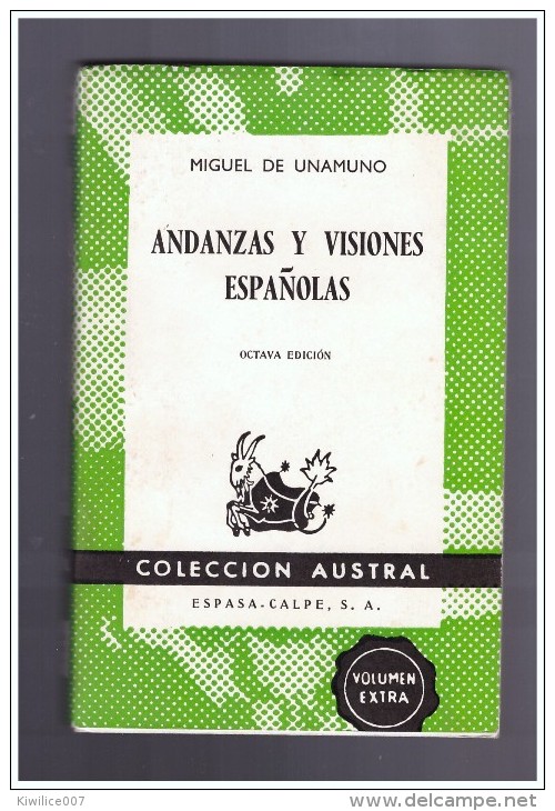 Andanzas Y Visiones Espanolas Unamuno Miguel - Cultura