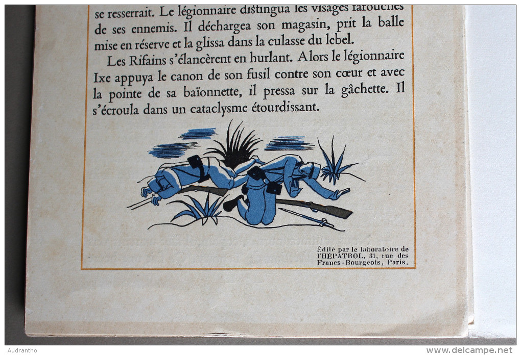 Franz Ixe Conte Pierre Mac Orlan Légionnaire Légion étrangère 1932 Laboratoire De L'HEPATROL Paris - Français