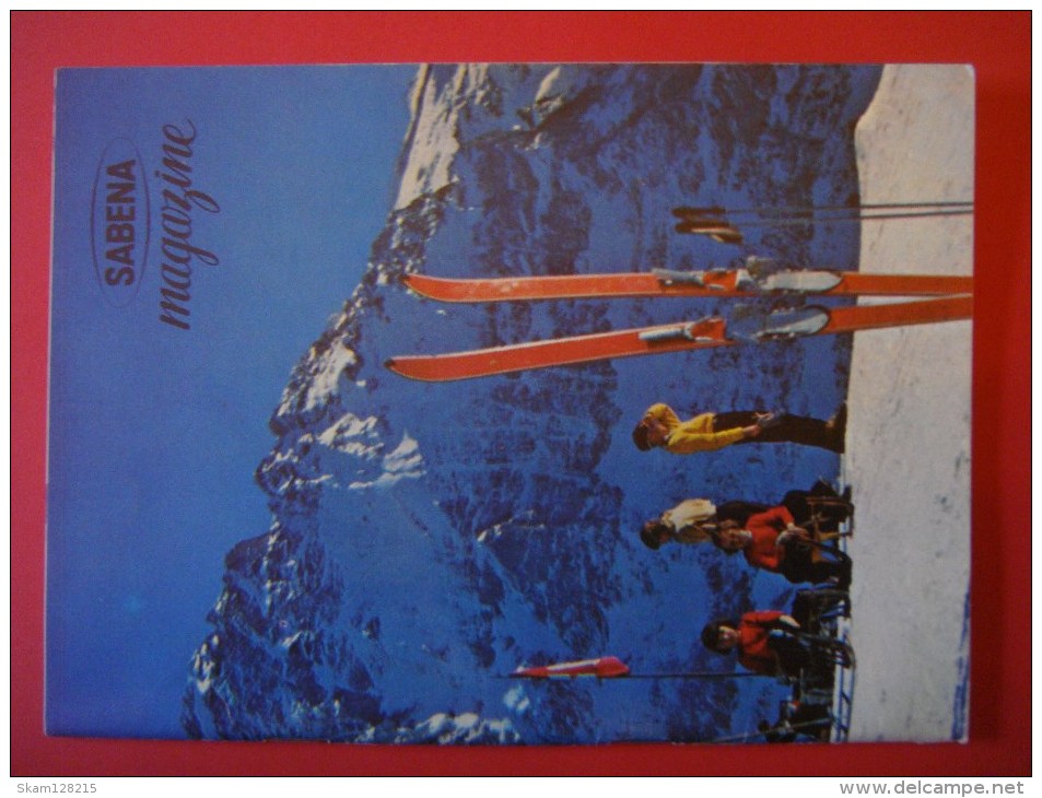 SABENA MAGAZINE N° 5 -1957 ( Avion Aviation Tourisme ) Suisse Garmisch Partenkirchen Scandinavie Autriche Rome Dolomites - Autres & Non Classés