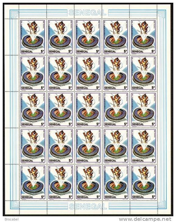 Senegal 0768/71** JO De Séoul - 4 Sheet S / Bogen / Feuilles De 25 -MNH Cote 200 - Sénégal (1960-...)