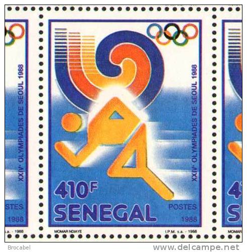 Senegal 0768/71** JO de Séoul - 4 Sheet s / Bogen / Feuilles de 25 -MNH Cote 200