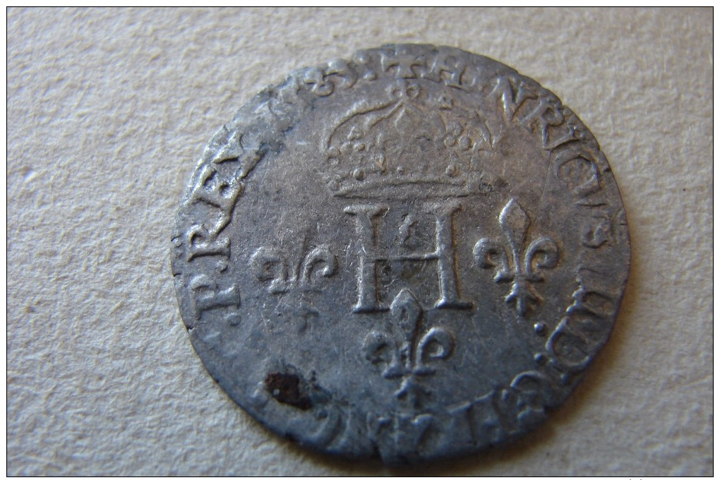 Henri III Double Sol Parisis 1583 D Lyon - 1574-1589 Henri III