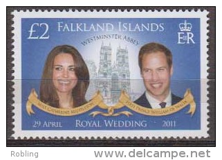 Antarctic.Falklands Islands.2011.Royal Wedding.MNH.22207 - Andere & Zonder Classificatie