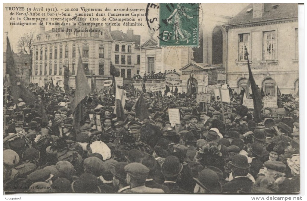 CPA - TROYES - 9 AVRIL 1911 - Troyes