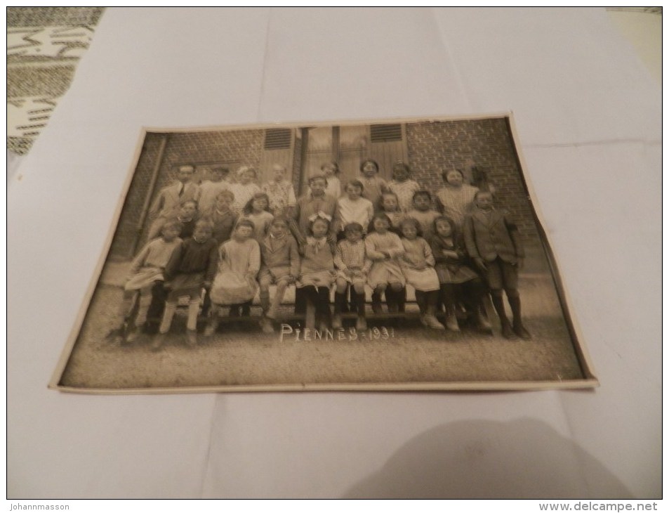 Photo école  Piennes - 1931   ( 80 Somme  ) - Other & Unclassified