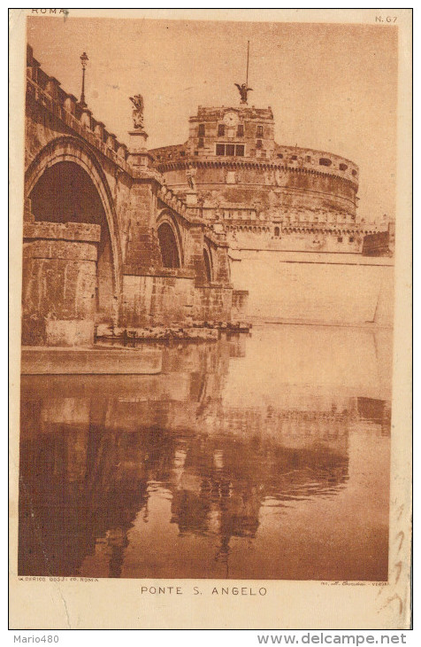 ROMA  PONTE  S.  ANGELO    2 SCAN      (VIAGGIATA) - Bruggen