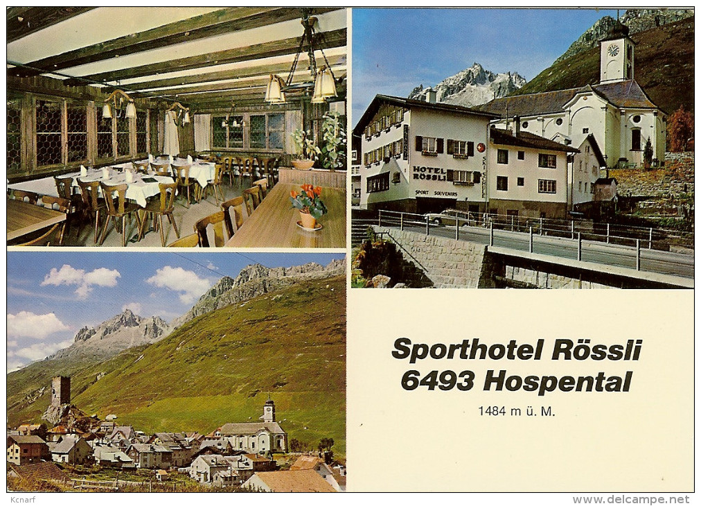 CP De HOSPENTAL " Hotel RÖSSLI " - Hospental