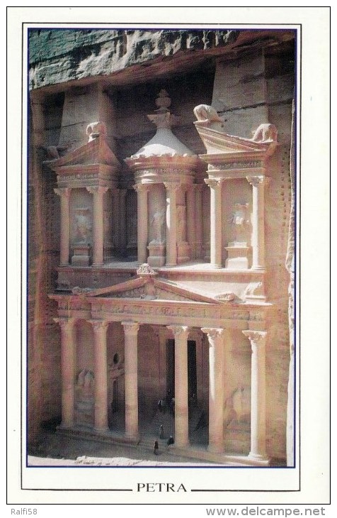 1 AK Jordanien Jordan * Berühmteste Bauwerk Petras Das Khazne Al-Firaun Erbaut Im 1. Jh. Seit 1985 UNESCO Weltkulturerbe - Jordanien