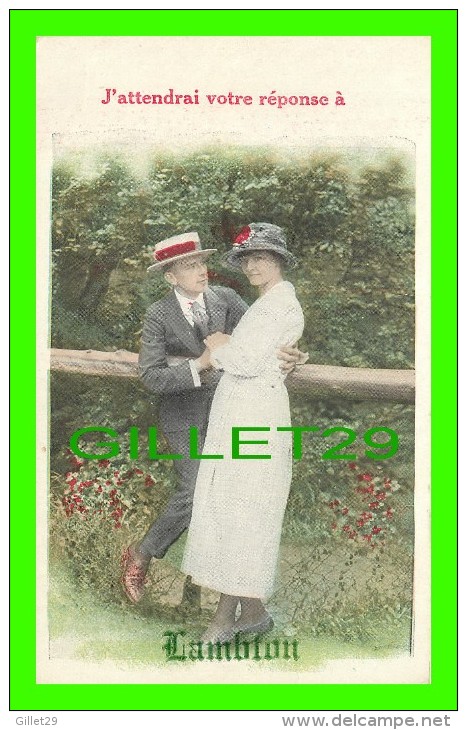 COUPLES - SAINT-VITAL DE-LAMBTON, QUÉBEC - J'ATTENDRAI VOTRE RÉPONSE À LAMBTON - BAMFORTH & CO LTD - ÉCRITE - - Koppels