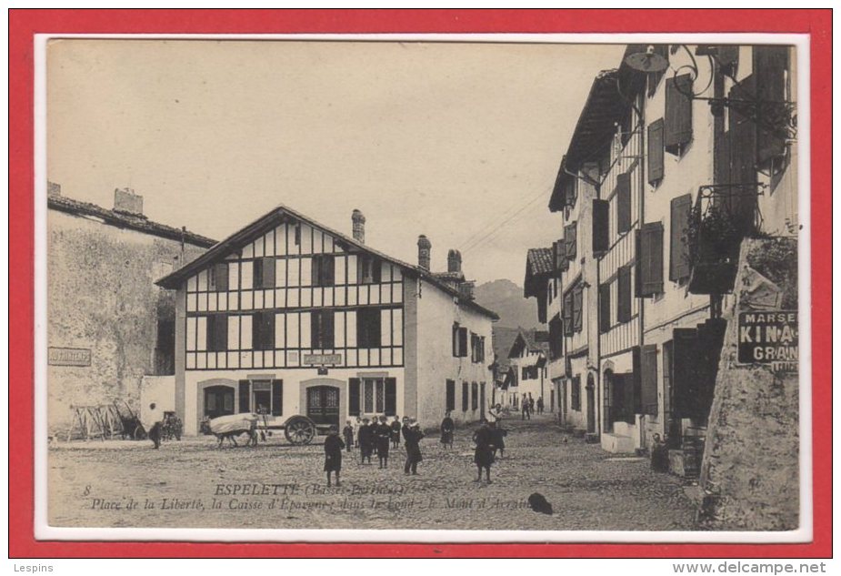 64 - ESPELETTE --  Place De La Libertée - Espelette