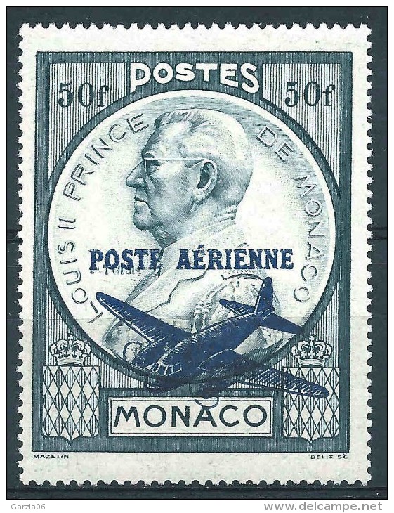 Monaco - 1946 -   Louis II   - PA 13 -neuf **- Air Mail - MNH - Poste Aérienne