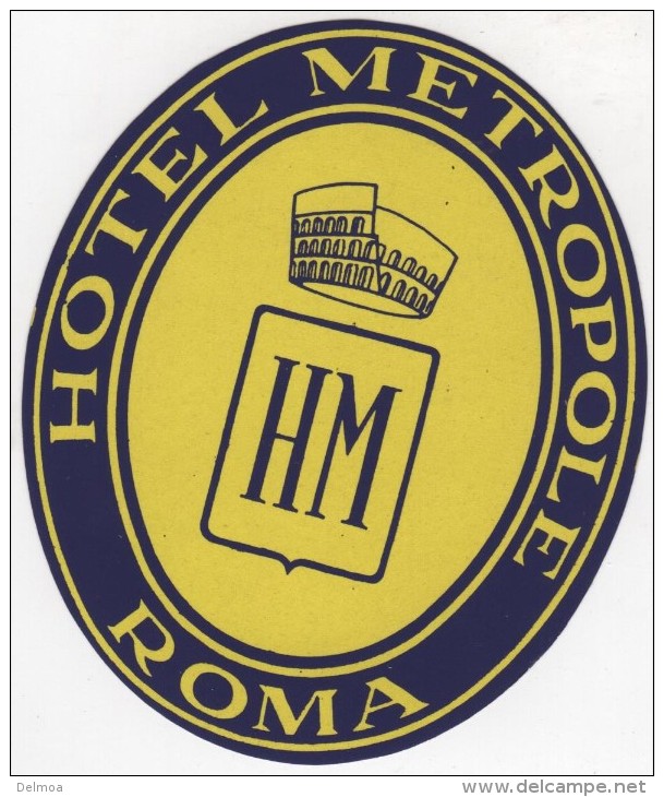 Etiquette Hôtel Métropole Roma - Hotel Labels