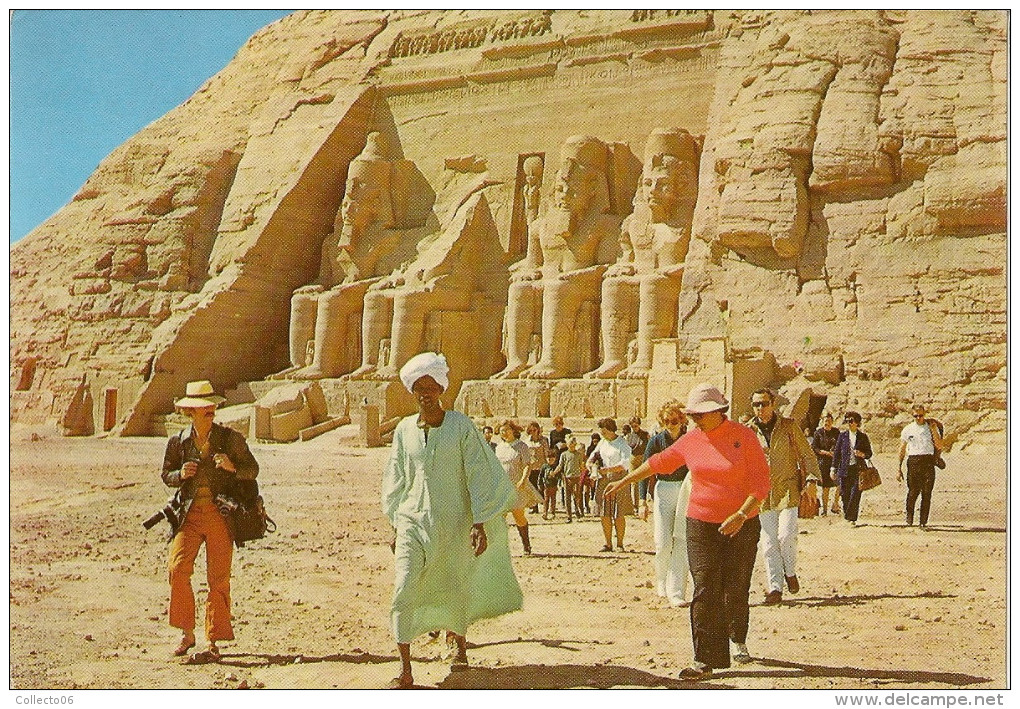 Carte Postale Egypte Temple De Ramses II Abou Simbel - Tempels Van Aboe Simbel