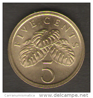 SINGAPORE 5 CENTS 1988 - Singapour