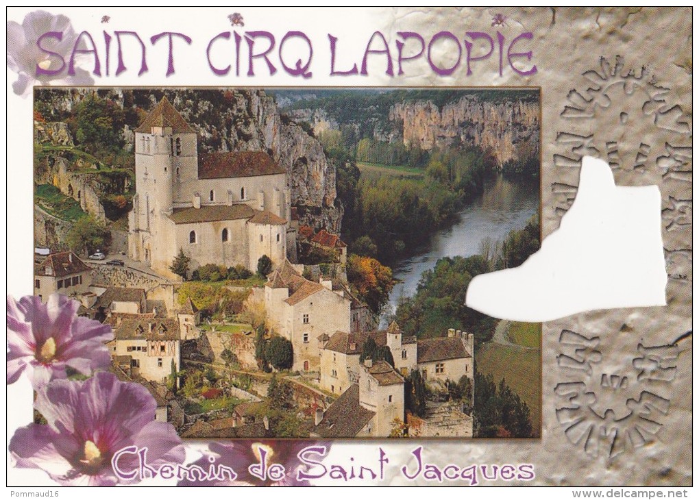 CPM Saint Cirq Lapopie Chemin De Saint-Jacques - Saint-Cirq-Lapopie