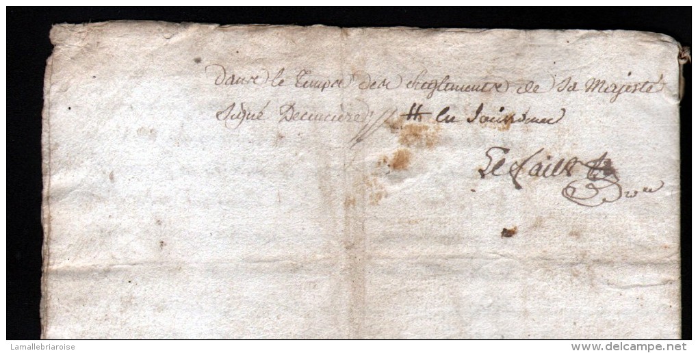 22 SEPTEMBRE 1765,  GENERALITE DE BOURGES, 2 FEUILLES , 2 SCANS - Seals Of Generality