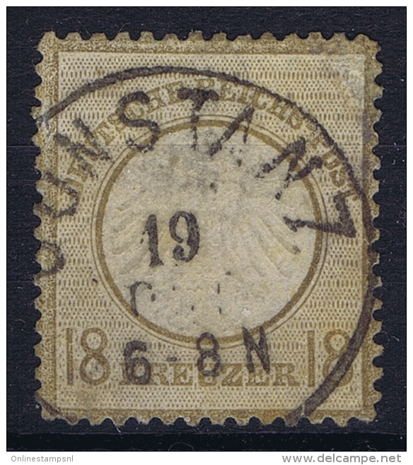 Deutsches Reich: Mi Nr 11 Gestempelt/used/obl.  Kleiner Brustschild  No Fold Is Hinge - Used Stamps