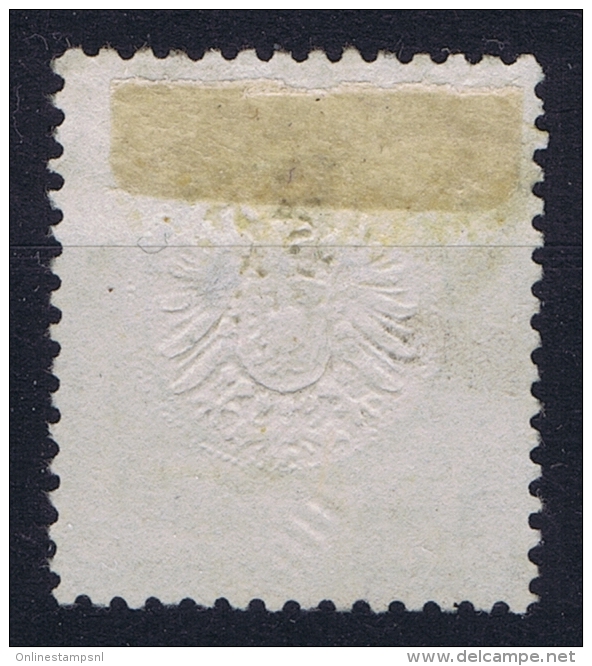 Deutsches Reich: Mi Nr 23 B  Smaragdgrün  Used   Grosser Brustschild - Used Stamps