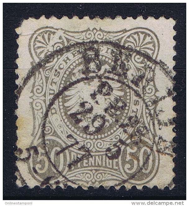 Deutsches Reich: Mi Nr 36  Plattefehler  P III  Weisser Keil Used 1875 - Gebraucht