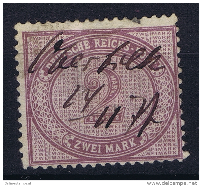 Deutsches Reich: Mi Nr 37 A Farbgeprüft Used BPP Signiert /signed/ Signé - Gebraucht