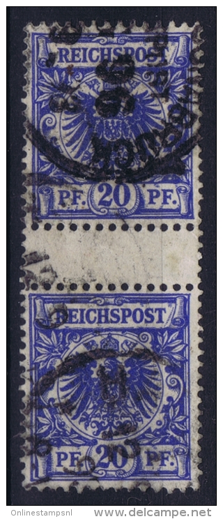 Deutsches Reich: Mi Nr 48  Used Zwischenstegpaare - Used Stamps