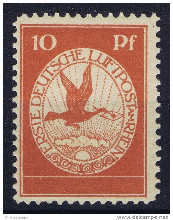 Deutsches Reich: Luftpost Mi Nr   I MNH/**/Postfrisch  Plattefehler Farbpunkt Unter P Von Pf - Luft- Und Zeppelinpost