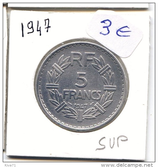 5 Francs   1947 Alu TTB+ - 5 Francs