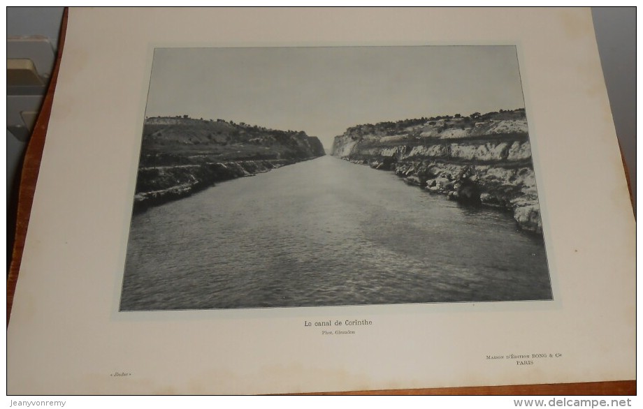 Grèce. Le Canal De Corinthe.  Photogravure. 1914. - Greece