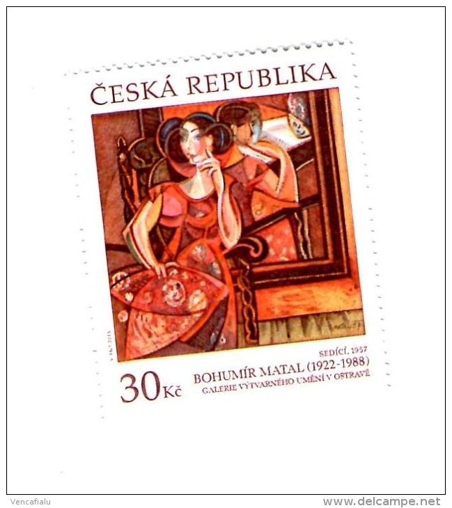 Year 2015 - Painting By Bohumil Matal, 1 Stamp, MNH - Nuevos