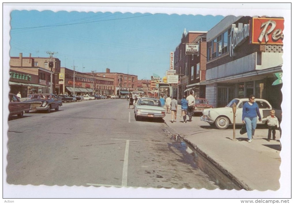 Carte Postale: Rimouski " Vue De L'ouest Sur La Rue St Germain  " - Rimouski