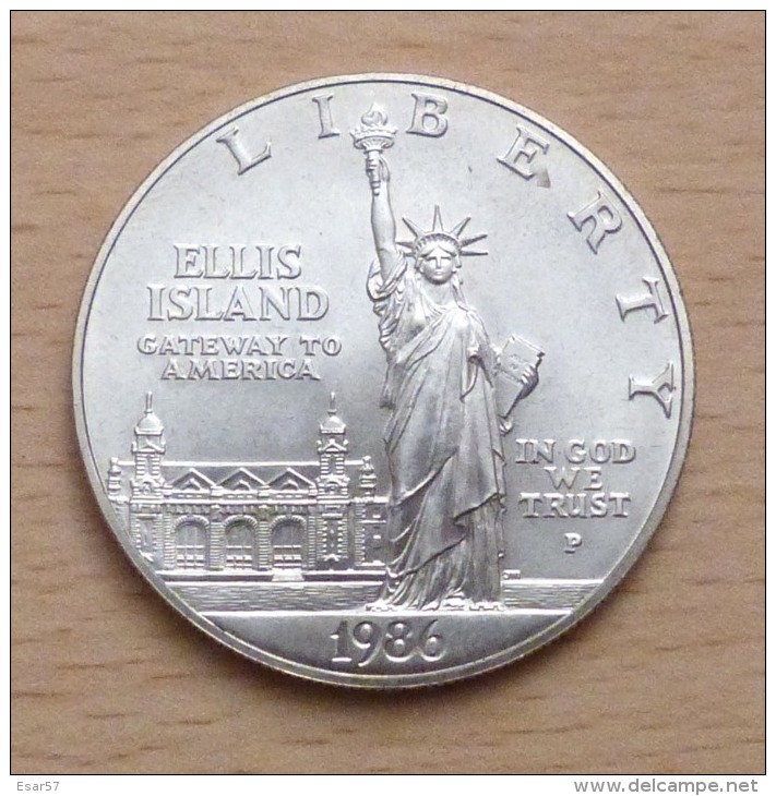 Etats-Unis, 1 Dollar Centenaire Statue De La Liberté 1986  Philadelphie KM 211 - Conmemorativas