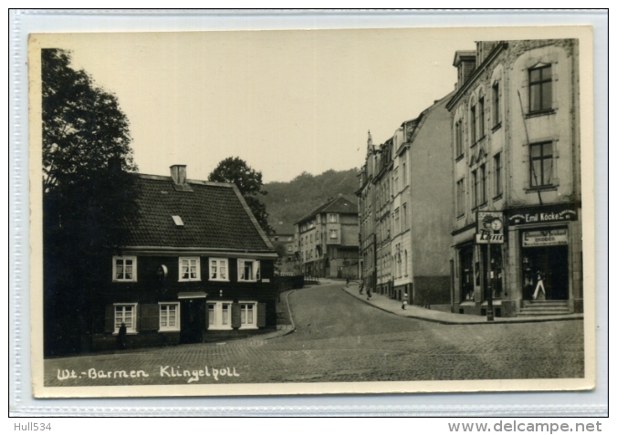 Germany Wupertal Barmem Klingelpoll Real Photo Postcard 1955 North Rhine Westphalia - Wuppertal