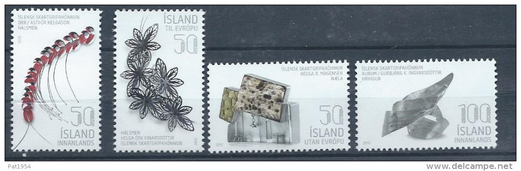 Islande 2015, N°1382/1385 Neufs Design Islandais - Ongebruikt