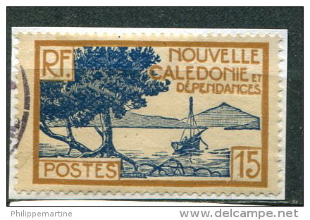 Nouvelle Calédonie 1928-38 - YT 144 (o) Sur Fragment - Usados