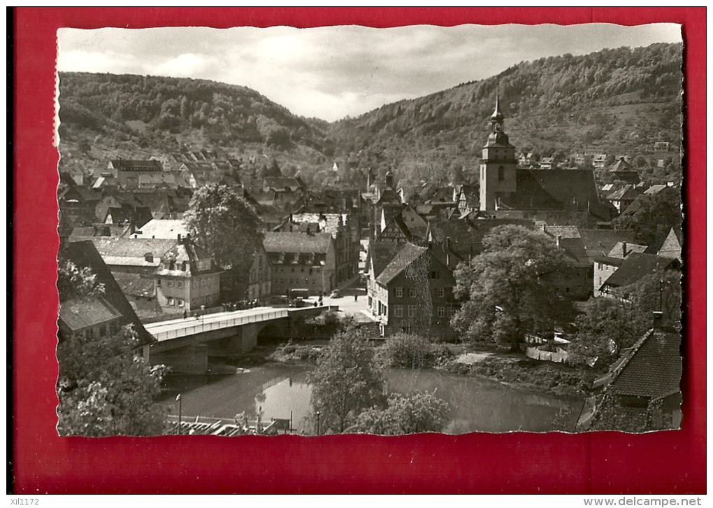 PAC-01  Künzelsau  Blick V. Zollstockstrasse Auf Die Stadt. Gelaufen Nach Schweiz - Künzelsau