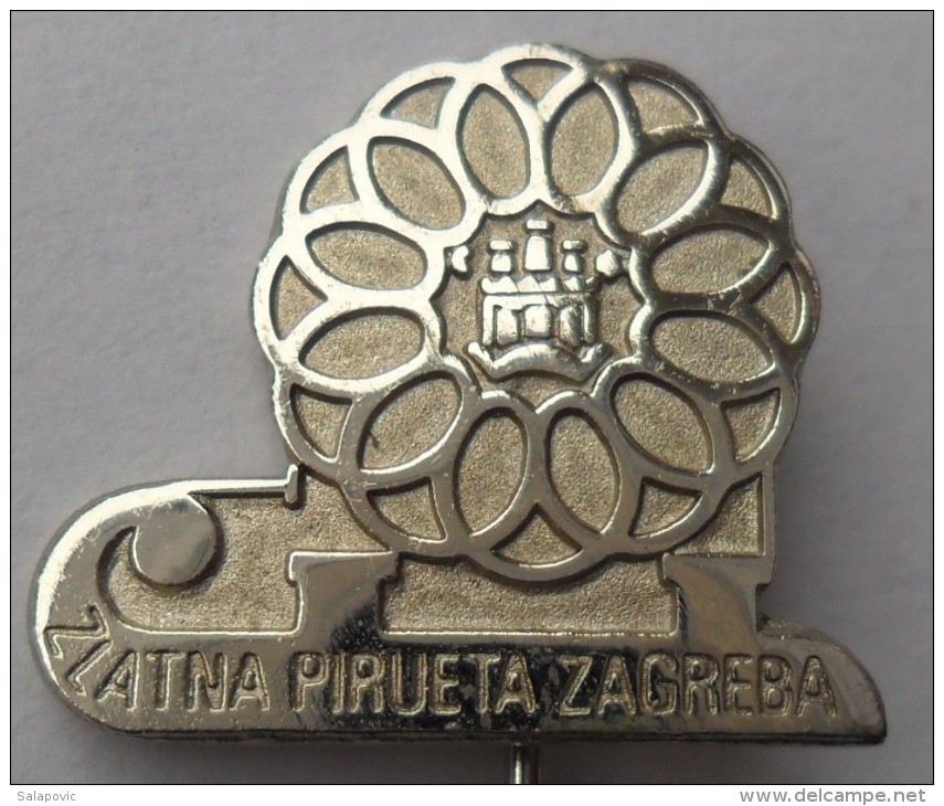 ZLATNA PIRUETA ZAGREBA, FIGURE SKATING PINS BADGES  C - Skating (Figure)