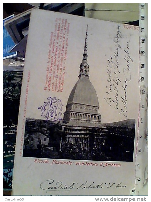 TORINO LA MOLE PUBBLICITA PILLOLE FATTORI  ED VALENTINI VB1903  FD7270 - Mole Antonelliana