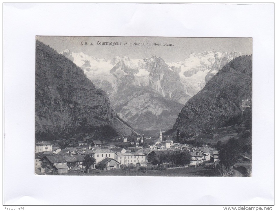 J.  B.  3.   Courmayeur  Et  La  Chaîne  Du  Mont  Blanc. - Autres & Non Classés