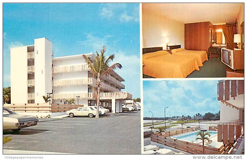 258253-Florida, West Palm Beach, Travelodge, Multi-View Scenes, Joseph Back By Dexter Press No 50481-C - West Palm Beach