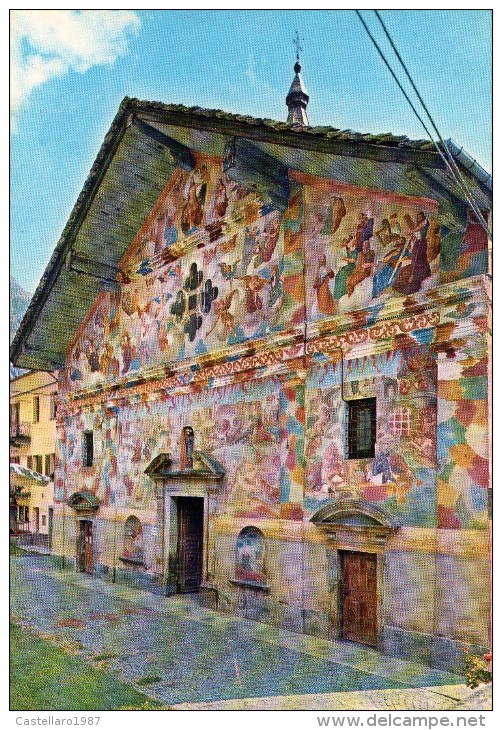 Issime M. 939 (Valle D´Aosta) - La Chiesa - Affresco Del XVI Secolo Riproducente Il "Giudizio Universale" - Altri & Non Classificati