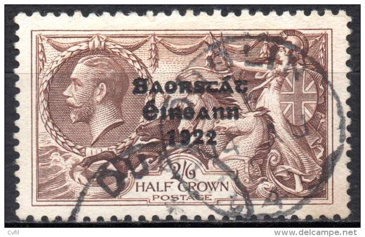 IRELAND 1935 -The 2/6 Overprinted On George V Crossed Background, Quite Fine Used - Usati