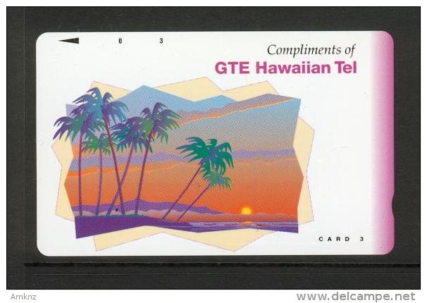 Hawaii GTE - 1992 3 Unit - Complimentary - Black Arrow - HAW-33 - Mint - Hawaï