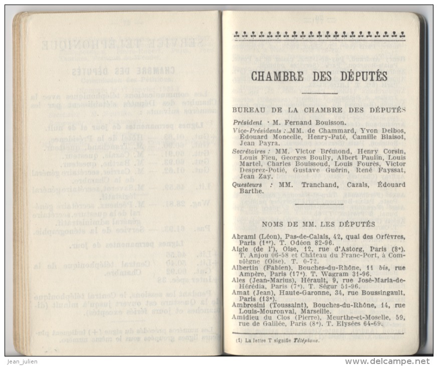 28 - EURE ET LOIR - VALADIER - LISTE DES SENATEURS ET DEPUTES  -  Ancien Ministre - 1935