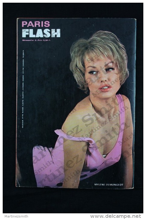 Rare 1965 French Magazine Paris Flash Number 3 - Elke Sommer & Jayne Mansfield - Humor