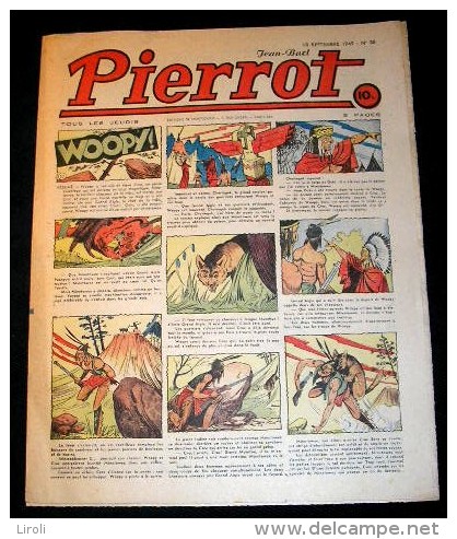 PIERROT. 1949. 38. BUSSEMEY. CALVO. GLUZEL. PETITJEAN. GALLAND. SAUREL - Pierrot